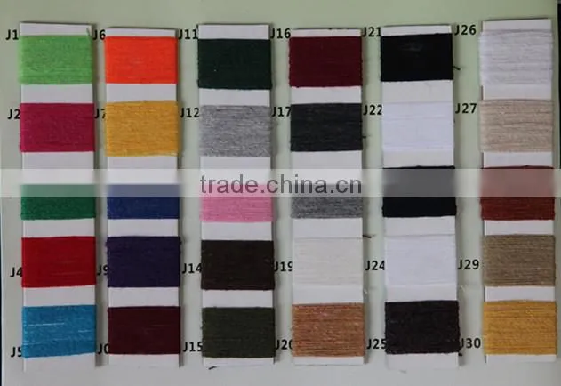 Trade assurance 70% cotton 30% polyester yarn for knitting glove and sock