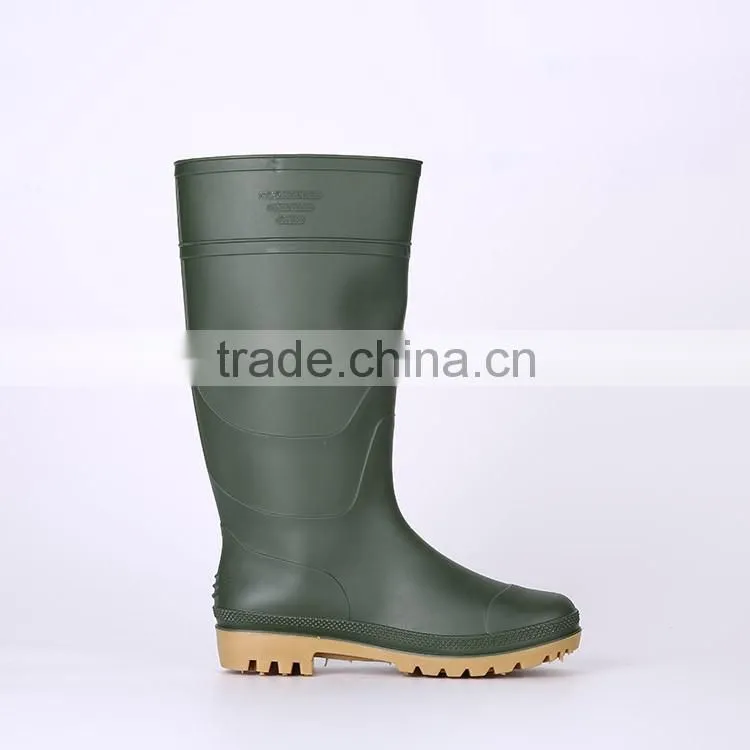 Wholesale simple style plastic pvc rain boots without steel toe, waterproof rain boot covers