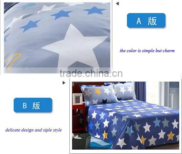 2015 fashion digital printed filowe 100% natural cotton 3d bedding set