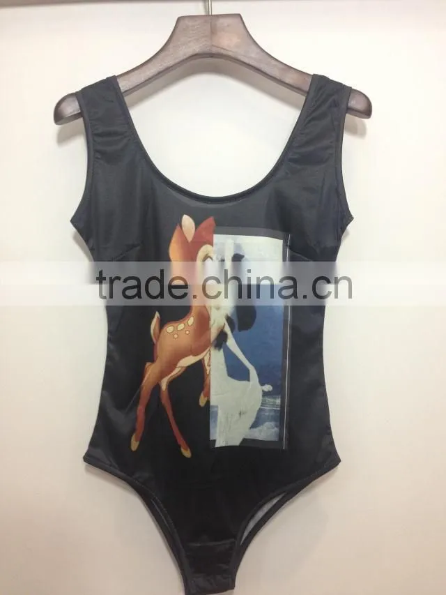 Fashion digital printing Women swimsuit,Digital sublimation transfer print women one piece swimsuit, swimming wear