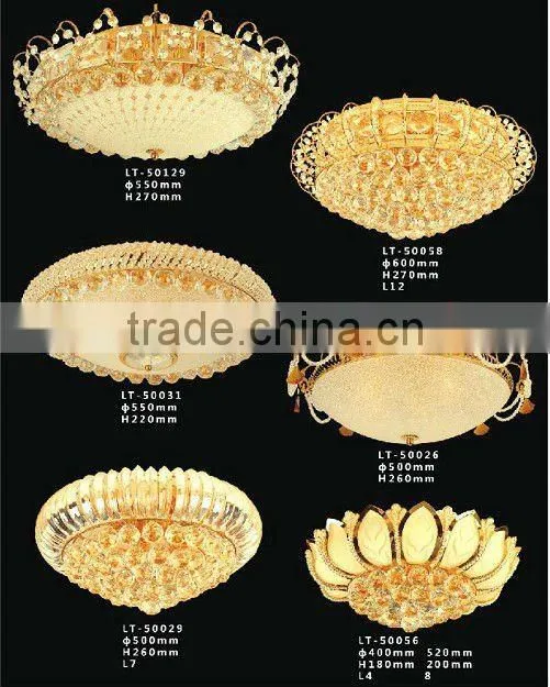 Beautiful design LED crystal flush mounted lamp