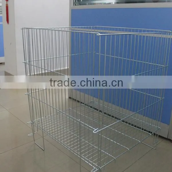 High quality Folding Wire Dump Basket Bin