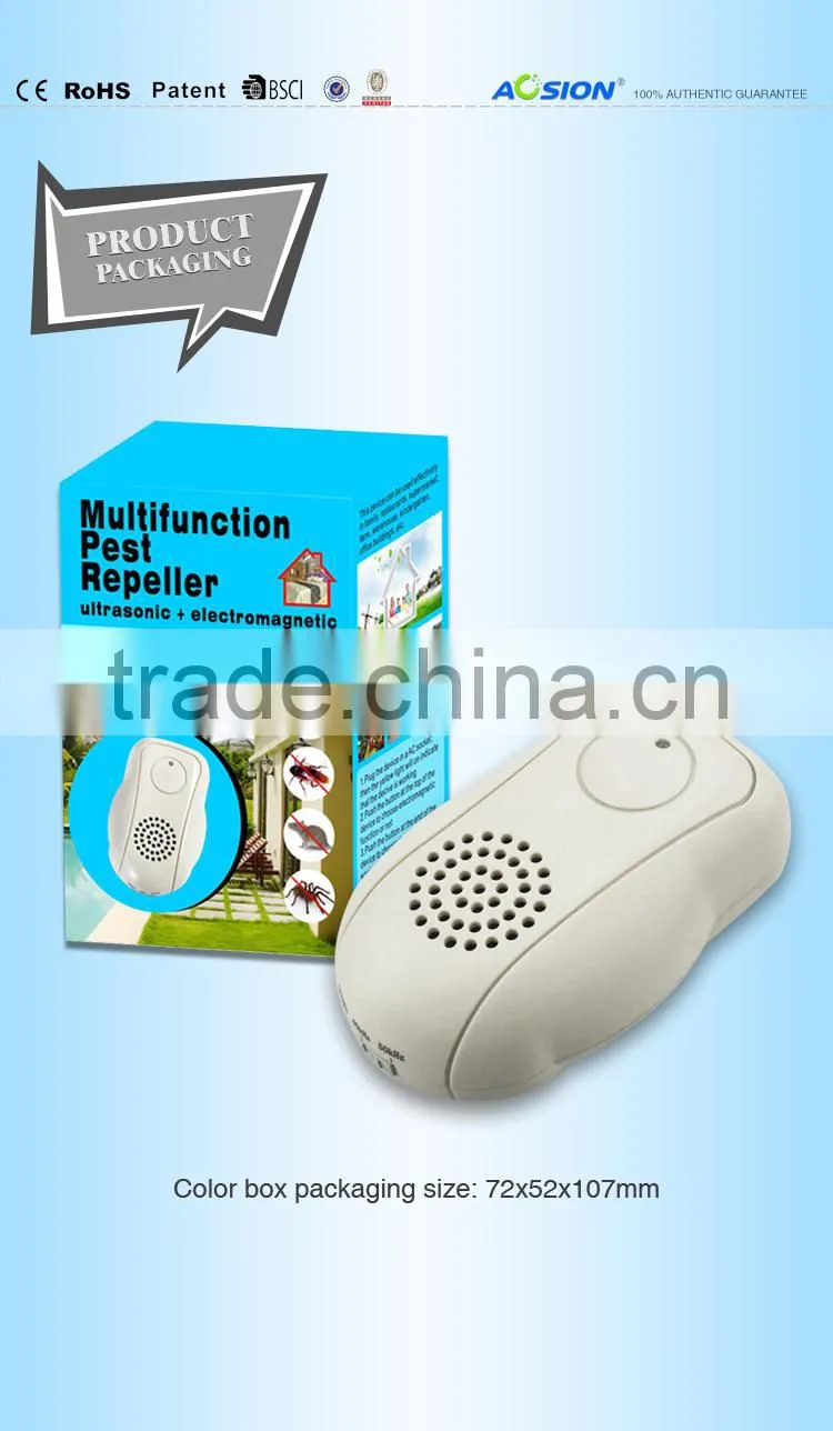 2016 Top Rated Aosion Multifunctional Electromagnetic ultrasonic rat repellent