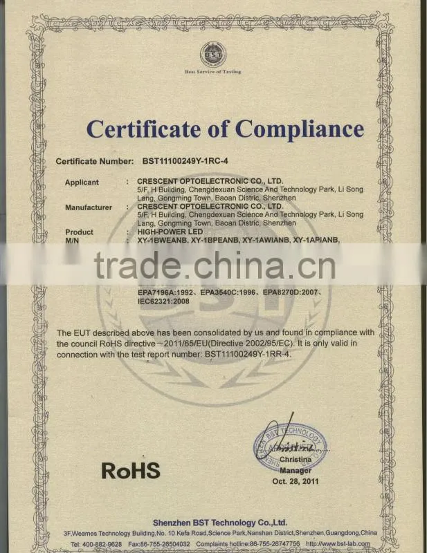 3w commercial ceiling shower lights with CE ROHS