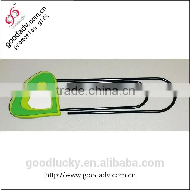 Soft pvc paper clip / cute design kid's gift soft pvc paper clips