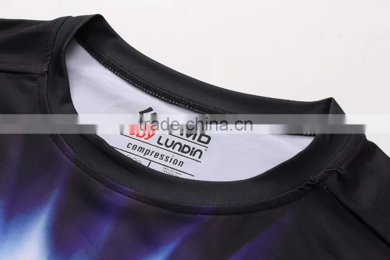 women custom fashion t-shirt 3d sublimation printing polyester t shirt 2016 wholesale men clothing
