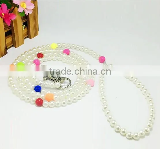 New Colorful Beaded Wire leash for Lovely dogs Fashion pet dog rope