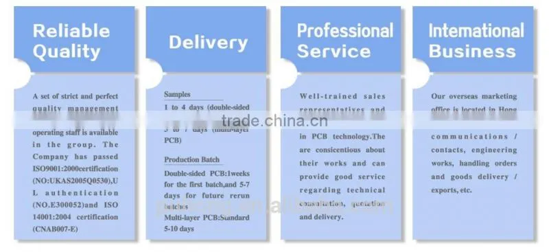 Guangzhou China market of FR4 PTH hole pcb manufacture service