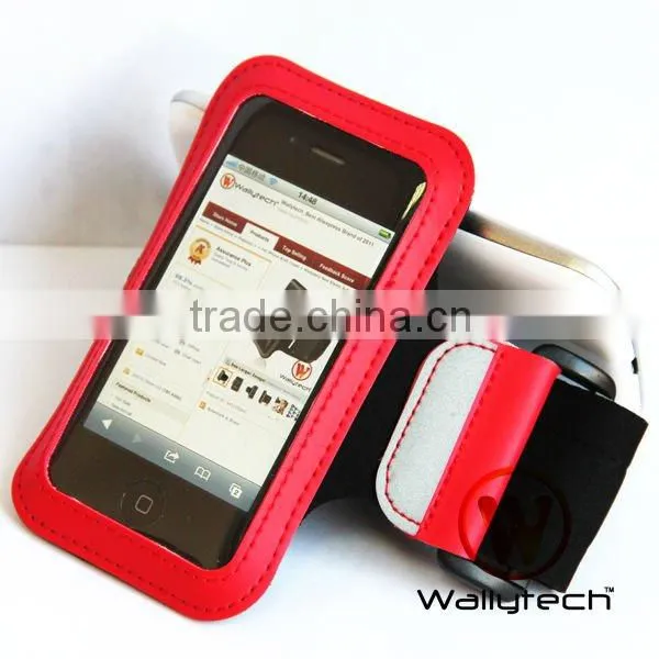 Wallytech New Elastic Rubber Sports Running Armband Cover Case For iPhone 4S 4 4G 3G 3GS