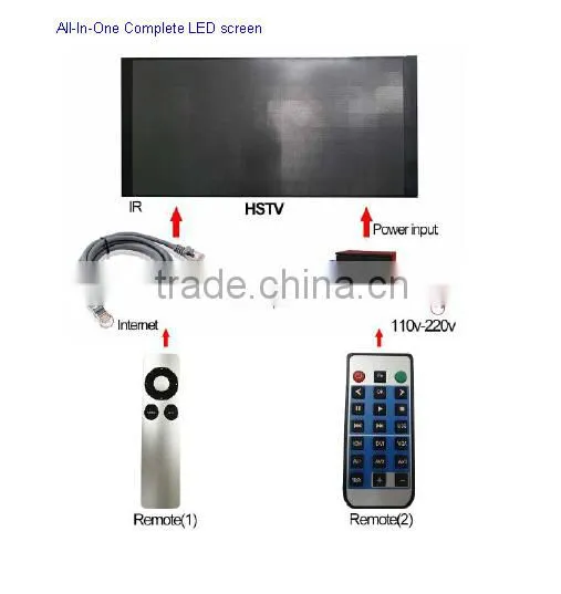 HD high brightness Indoor 120 inch LED TV Screen for commercial use
