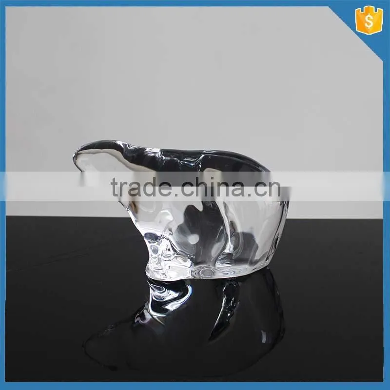 Handmade antique crystal glass animal figurines