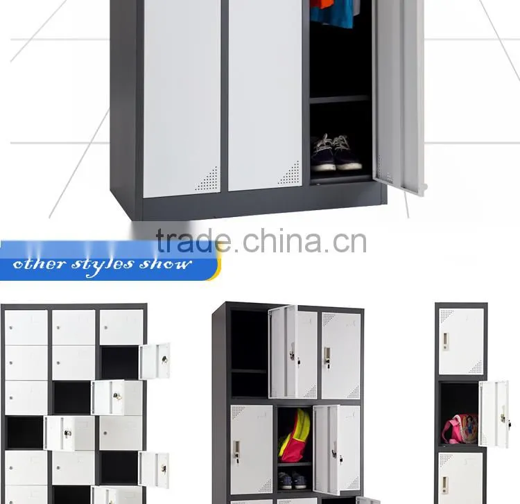 Office Furniture Metal Steel Metal Wardrobe Sliding Door Wheels