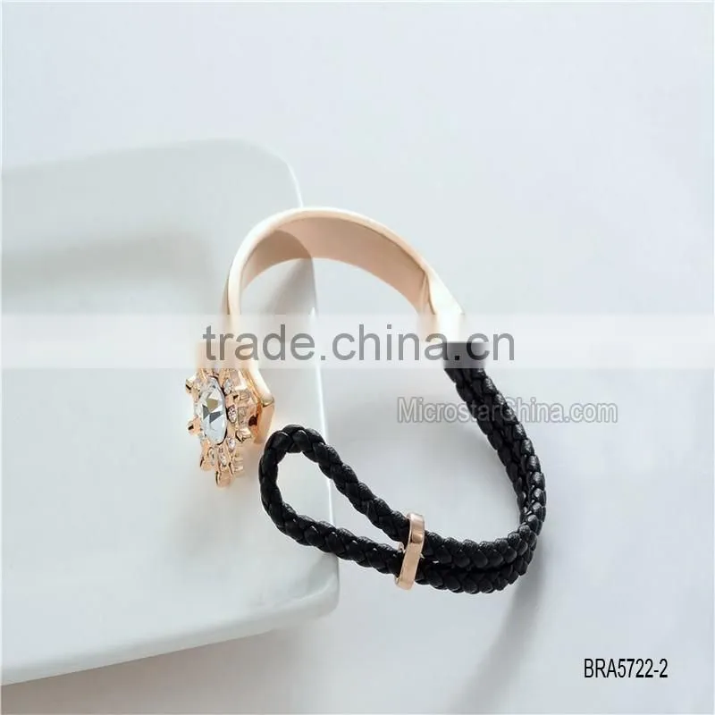 Alloy plating hollow diamond bracelet bangle