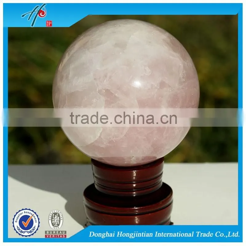HJT Nature Rose crystal ball personalized quartz sphere