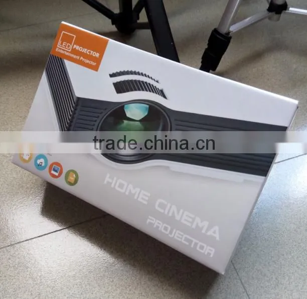 Portable Full HD 800 lumens UC40 LED Mini UNIC Projector Home Cinema Business HDMI AV SD 1080P + US/EU Plug Power Cable
