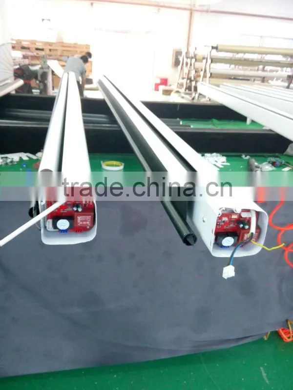 Manufacturer Supply 100" 16:9, White Video Fabric electric Tab-Tension Projection Screen with Tubular Motor