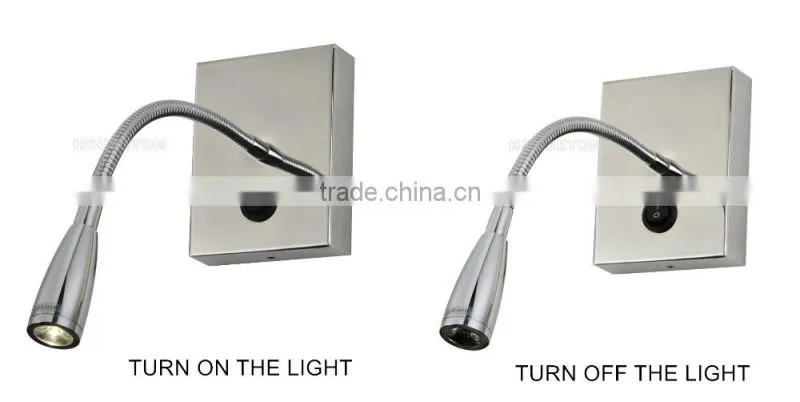 Indoor hotel bedside gooseneck led reading light for bed,Gooseneck led reading light for bed,Led reading light for bed WL1086