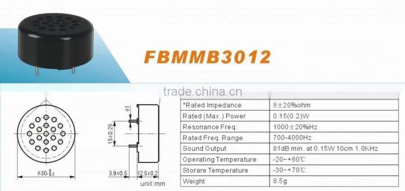 FBMMB3012 81db 30mm mechnical transducer (FBELE)