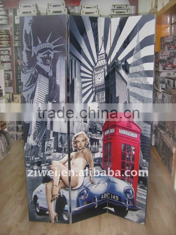 new design canvas screen/canvas room dividers/canvas shoji