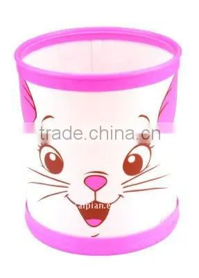 plastic fold trash can