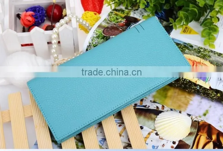 Nice pu leather women wallets with card holder