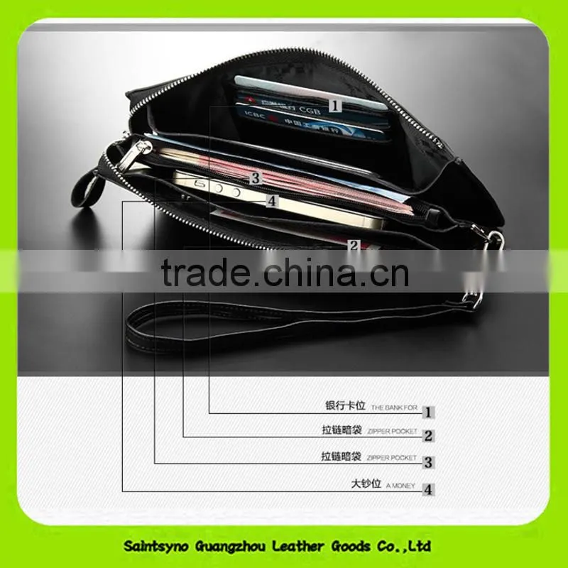 15714 Brand RFID wallet real leather RFID blocking travel wallet men