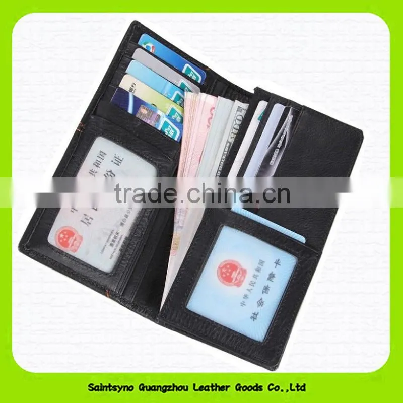 15486 Newest 2015 card holder leather men wallet in China