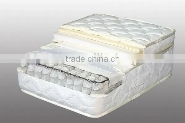 Rubberized Coir Hotel Bedroom Bed Natural Dunlop Latex Layer Latex Topper