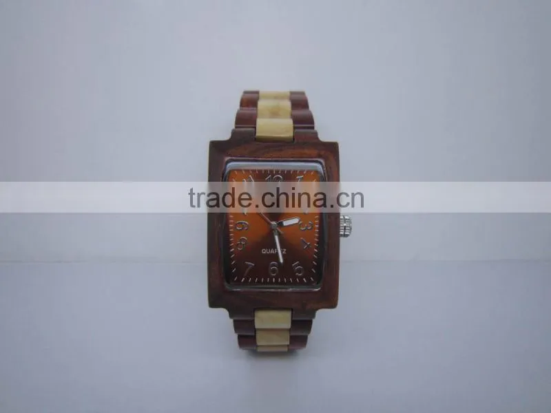 2014 waterproof wood watches origianal import raw material wood men watches