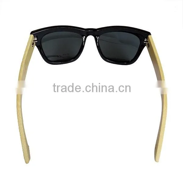2016 Top quality bamboo temples wooden sunglasses