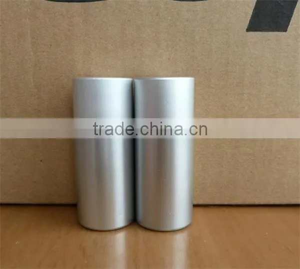 Empty new aluminum powder bottle with sifter top
