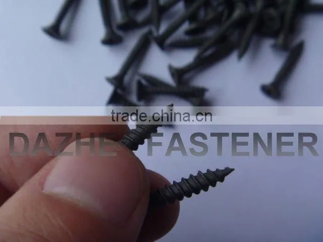 Philips head drywall screw black