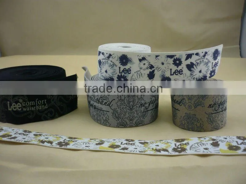fashion silk printed ribbon for garments
