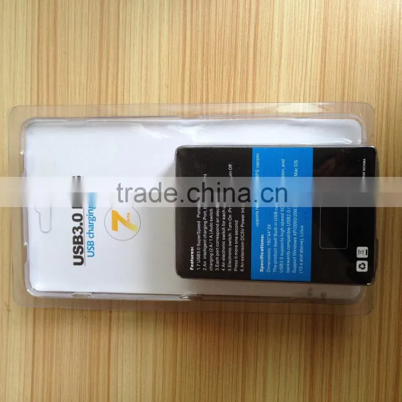Premium usb por hub suppliers, top grade 7 port usb hub 3.0+A intelligent charging port with individual switch and LED