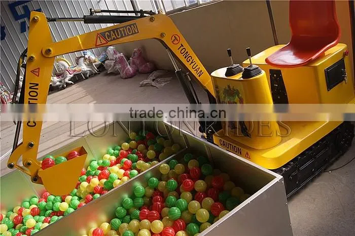 2016 amusement kids machine mini excavator prices kids excavator rides for sale