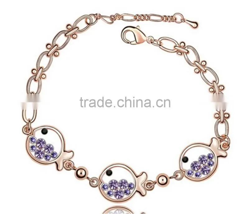 Daihe small fish with high quality crystal bracelet