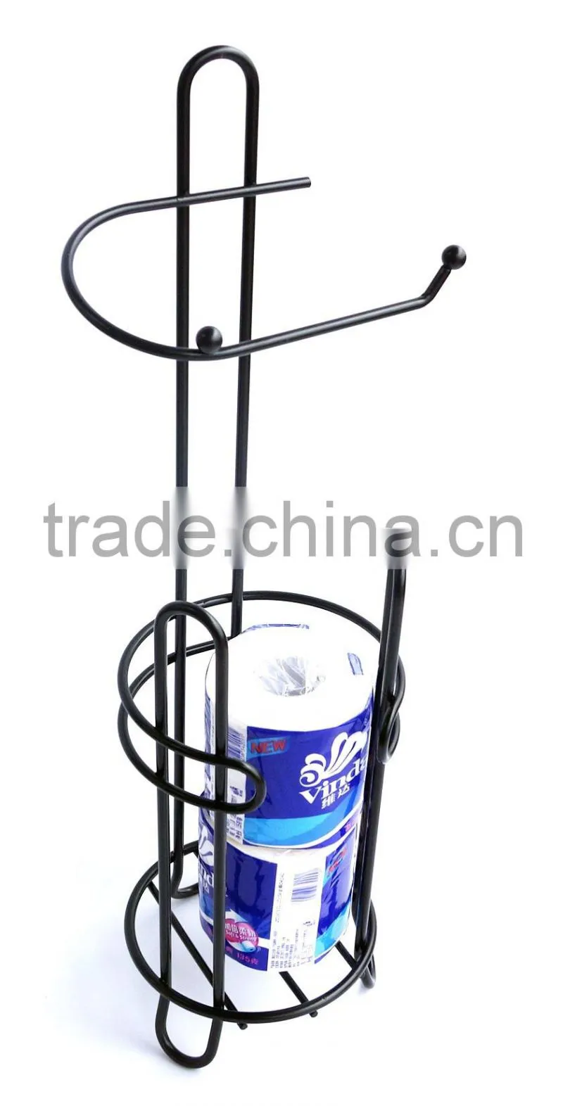 Homestar Waterproof Toilet Paper Holder Free Standing Stainless Toilet Paper Holder