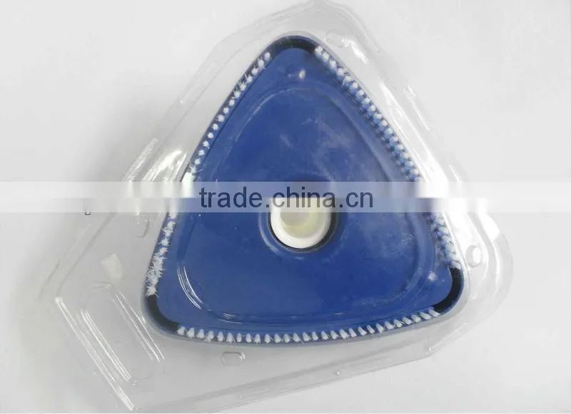 Plastic Triangular Liner Vacuum Head Swivel Cuff and Brushes, Swimming Pool Cleaning Brush Swivel Head P1003