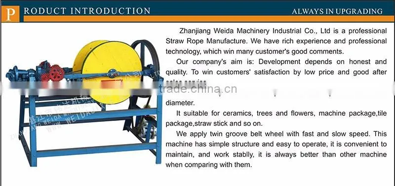 Houshold Rice Stalk Rope Weaving Machine