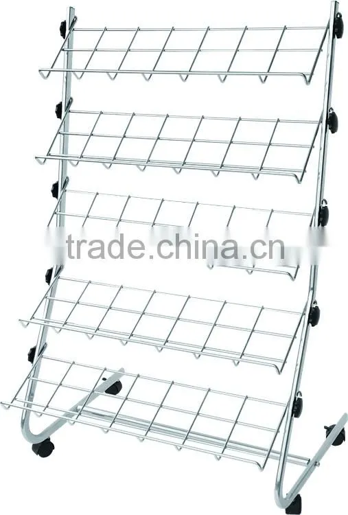 Wholesale high quality metal clothes wire basket with wheels