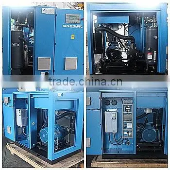 380V textile industry portable electric screw air compressor specification