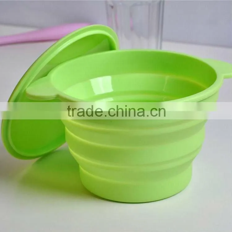 silicone collapsible bowl for kitchen or travelling