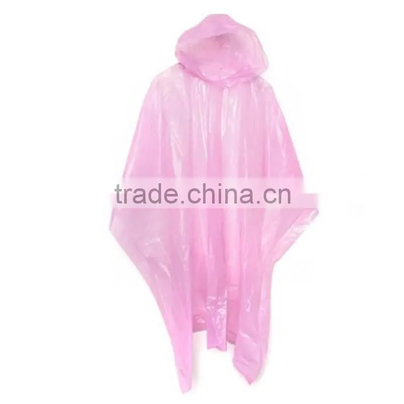 0.02mm pe poncho,raincoat,50"*80" rain poncho