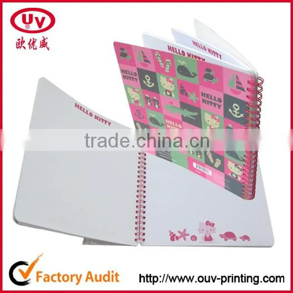 Colorful spiral drawing books for children