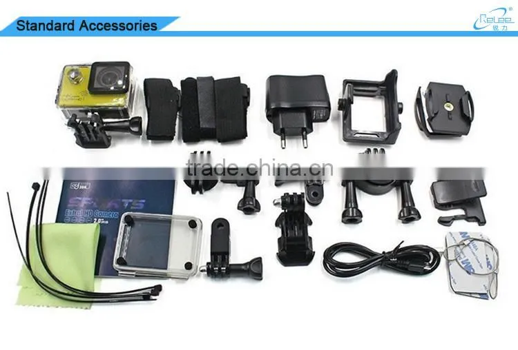 2016 Wholesale Full HD Real 4k Ultra HD underwater Wifi Video Action Camera with H.264