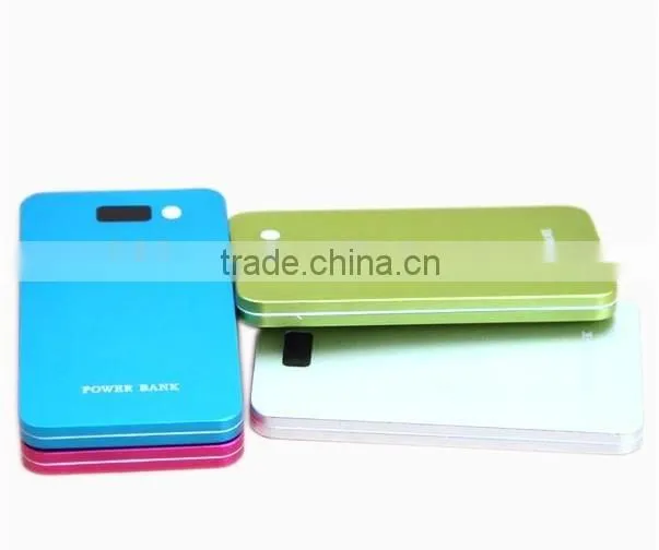 Top quality Ultra thin power bank 6000mah with LED light indicator power bank