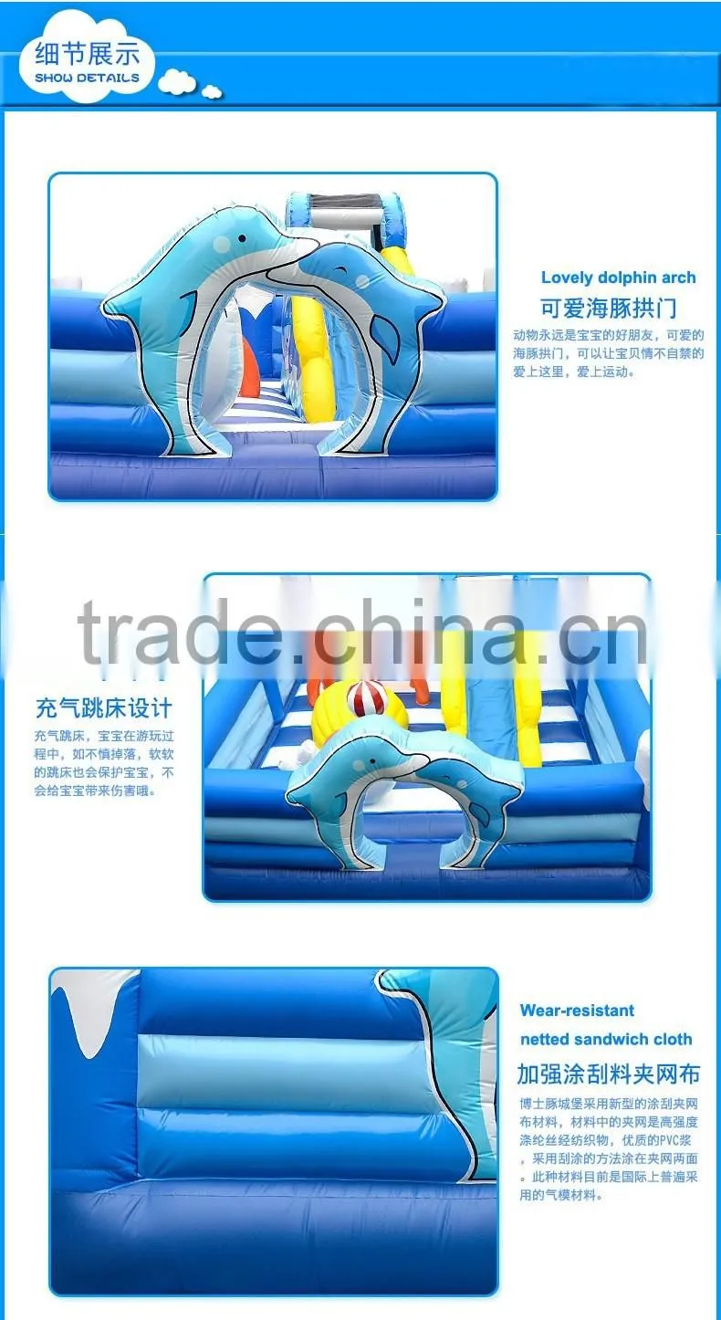 kids gymnastic inflatable jumping trampoline castle for sale