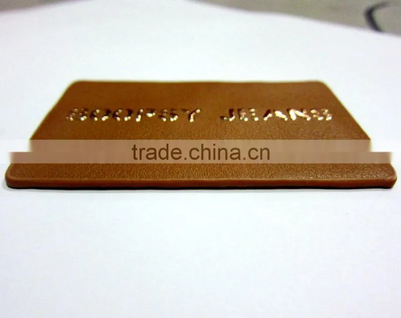 newest design jeans leather label in 2016