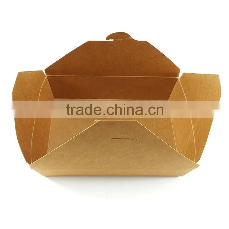 Wholesales Recycled Kraft Paper Meal Food grade Safe Paper box