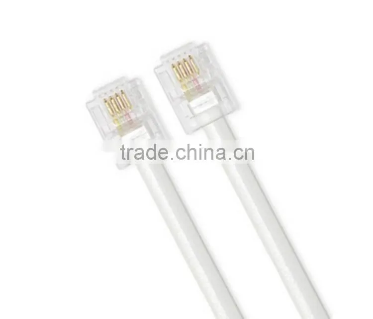 Cable manufacturer wholesale RJ11 cable 2core&4core for telecom system